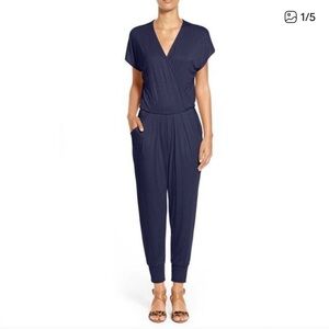 Loveappella Dark Blue One Piece Jumpsuit